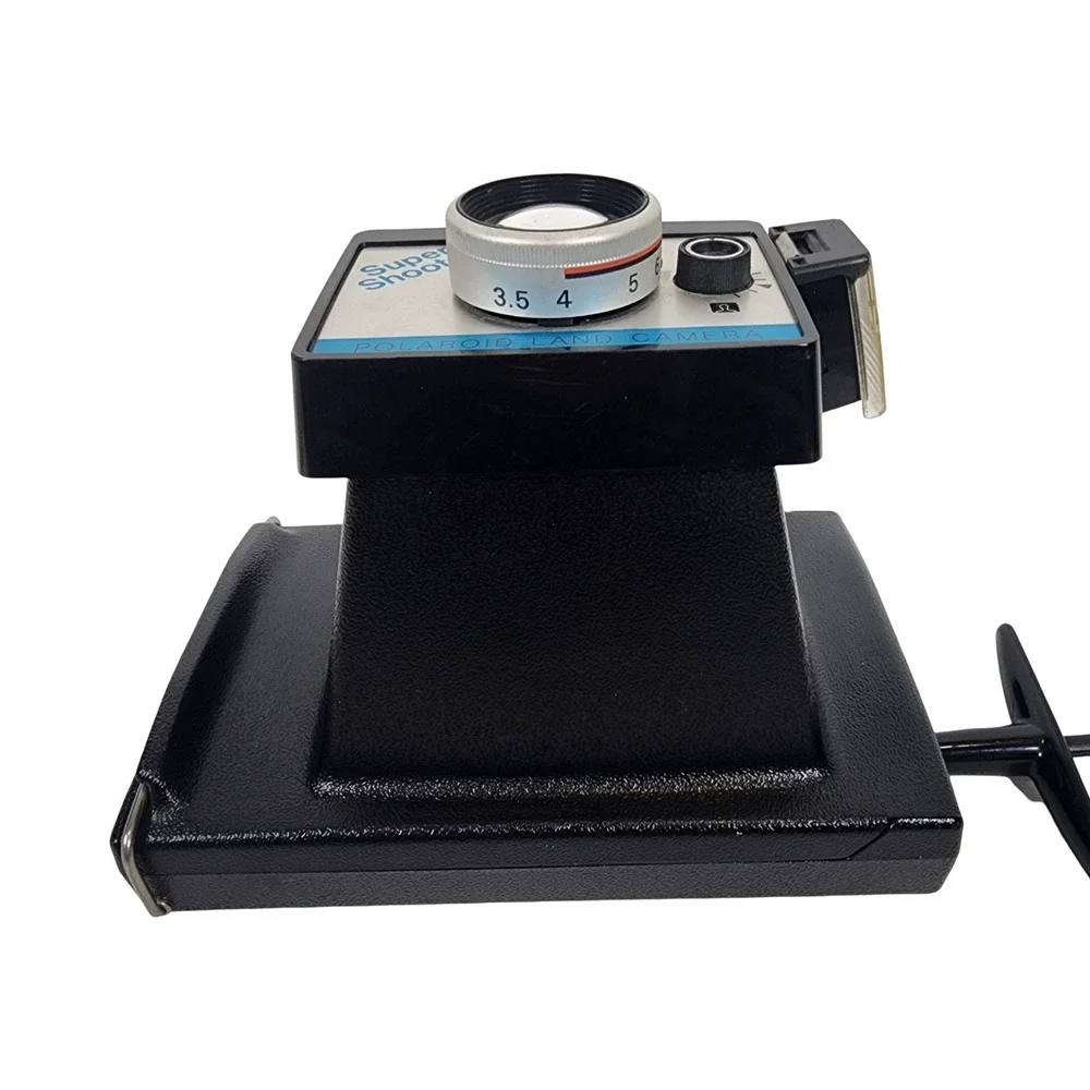 Polaroid Super Shooter Land Camera Vintage Instant Film Black Silver USA